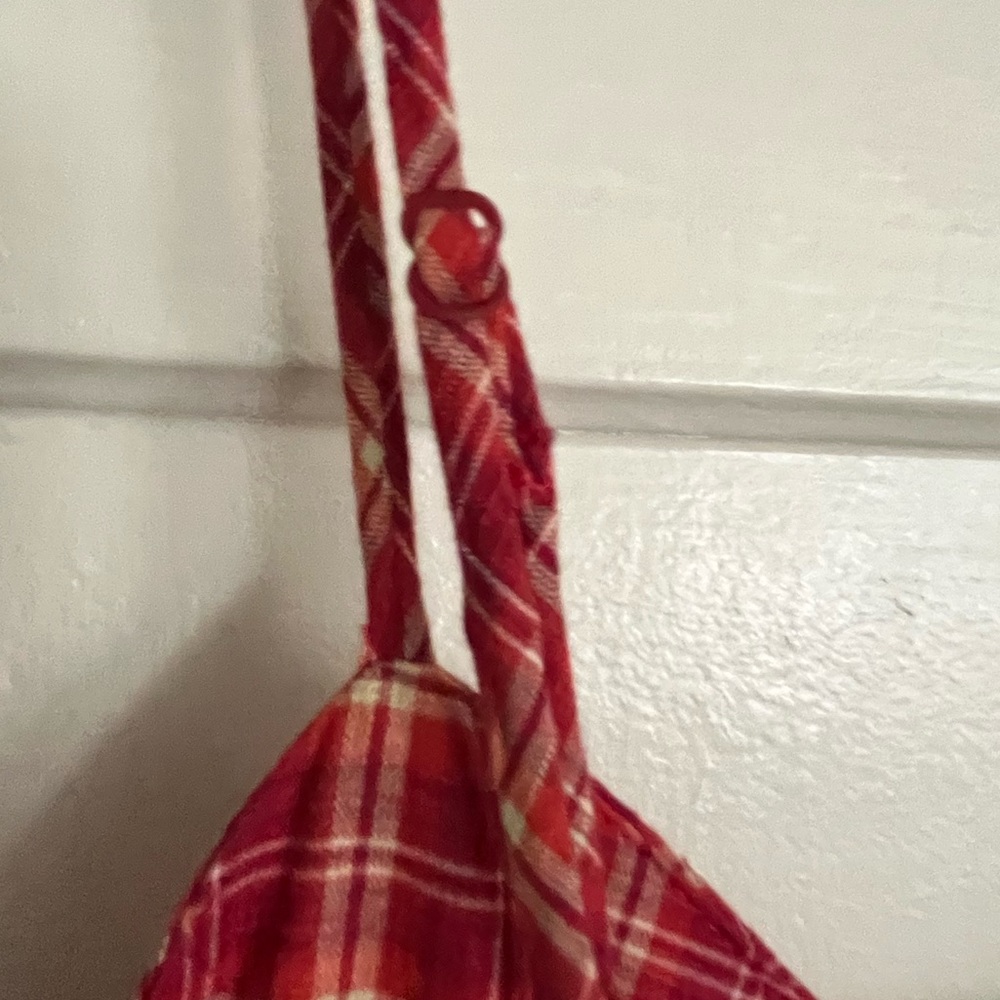 Vintage 80s/90s Esprit plaid mini dress size 5/6 - Picture 8 of 15